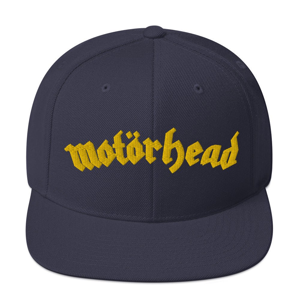 Motorhead Logo Snapback Hat Black Officially Licensed