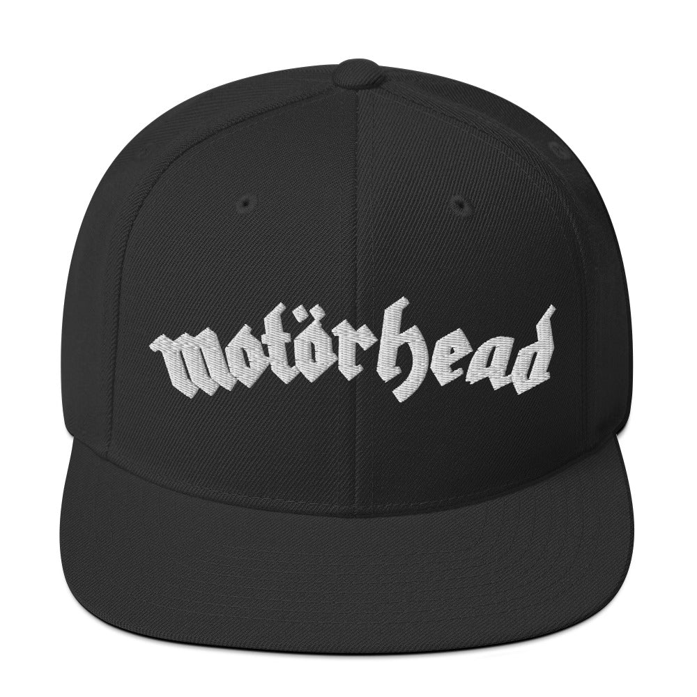 Motorhead Logo Snapback Hat Black Officially Licensed