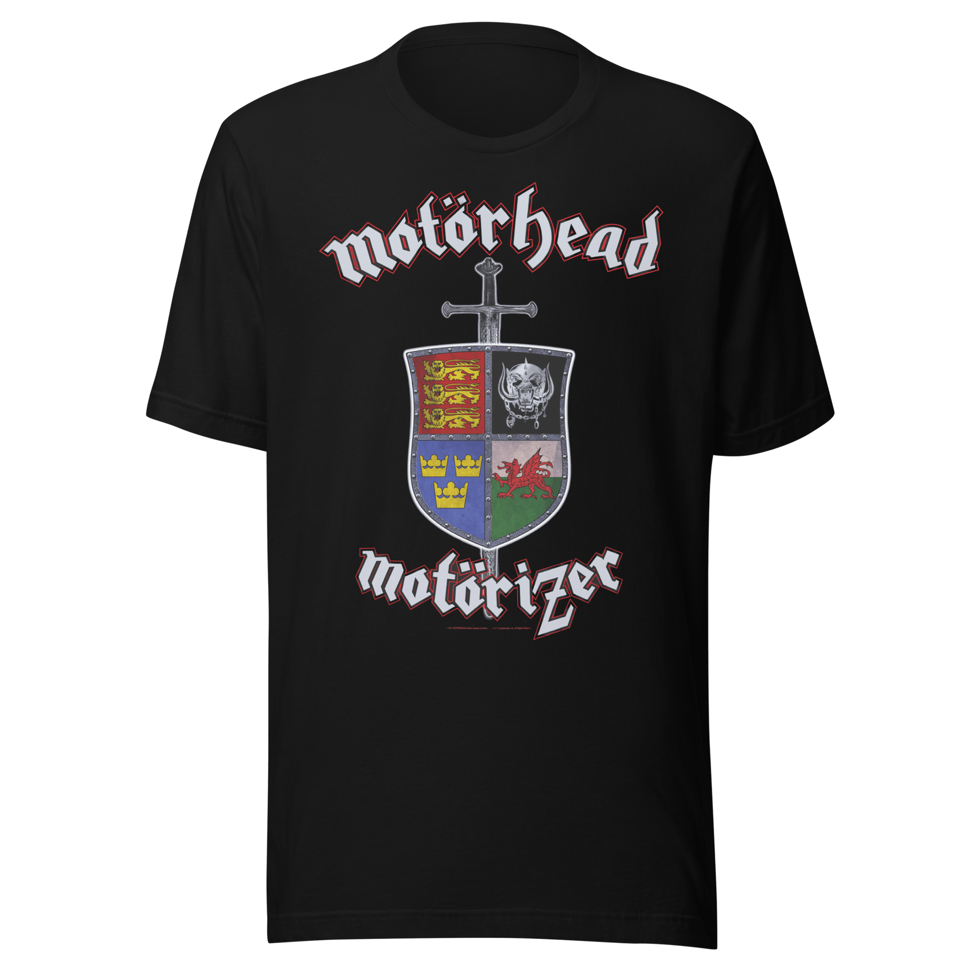 Motorhead Motorizer Jumbo Print Officially Licensed Mens T Shirt Black