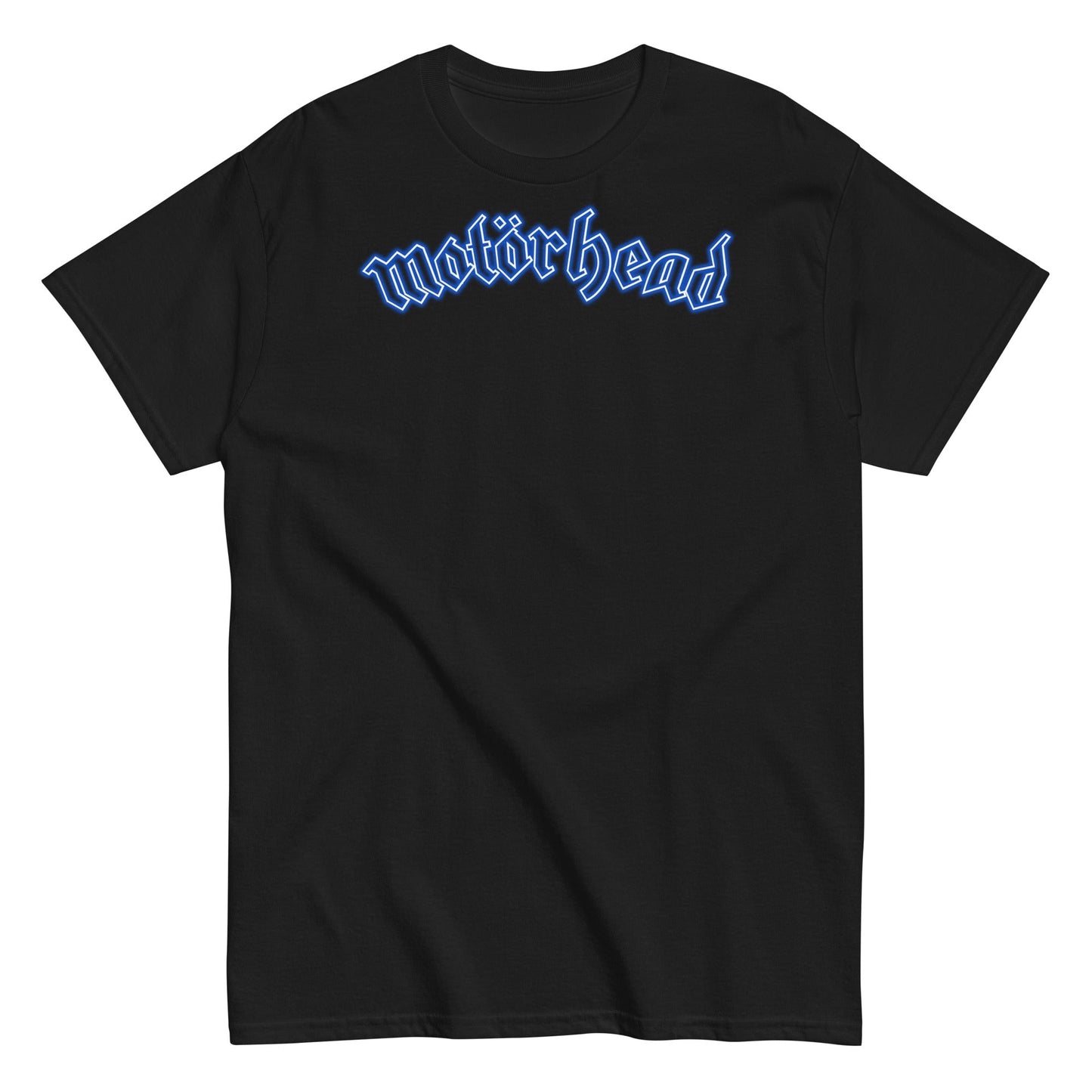 Motorhead Neon Blue Moon Mens T Shirt Black