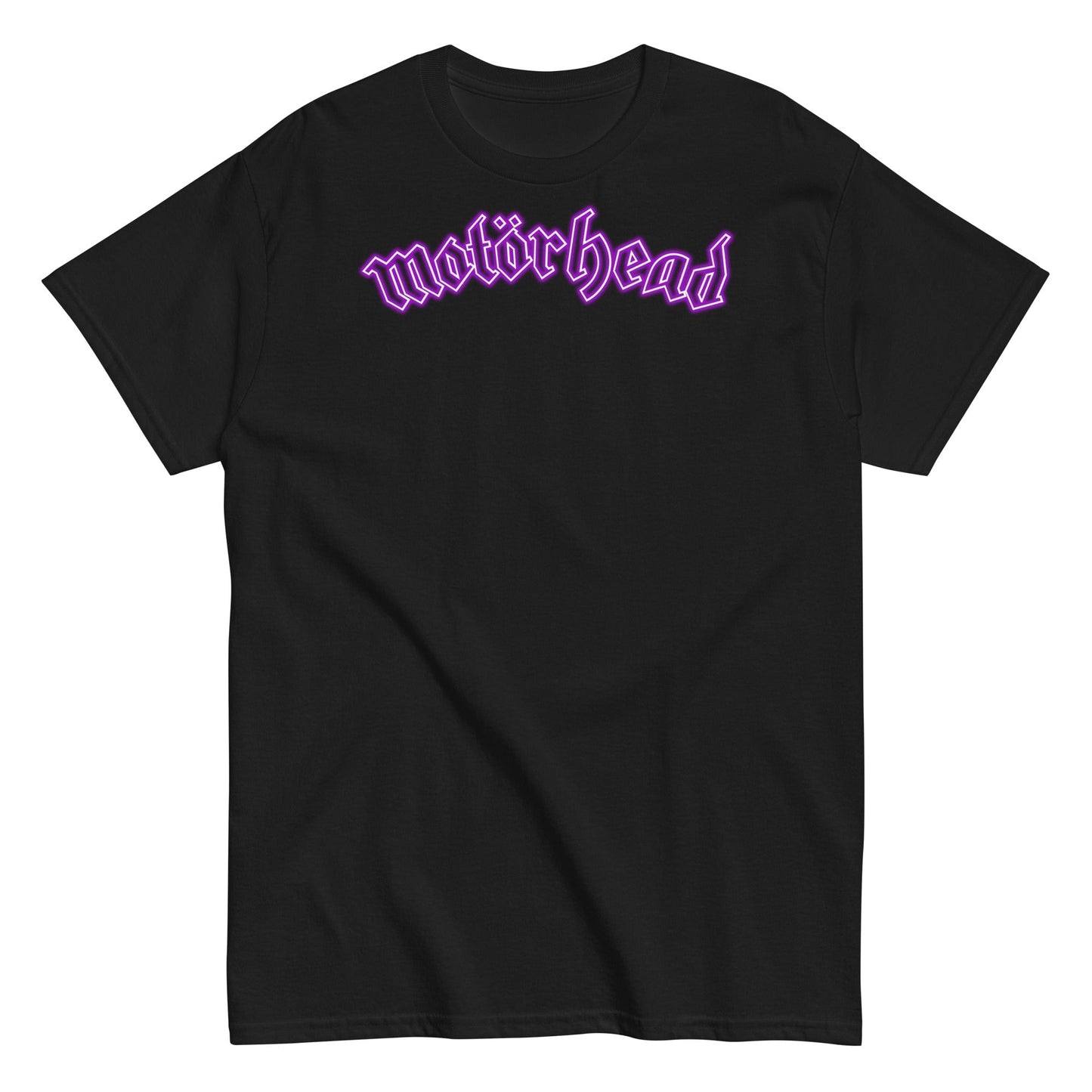 Motorhead Neon Pink Moon Mens T Shirt Black