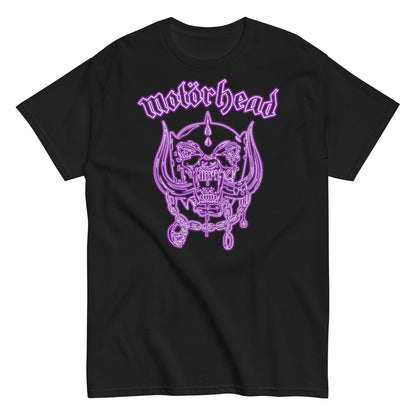 Motorhead Neon Purple Warpig Officially Licensed Mens T Shirt Black
