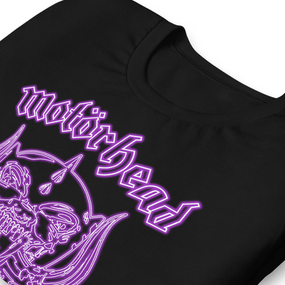 Motorhead Neon Purple Warpig Officially Licensed Mens T Shirt Black