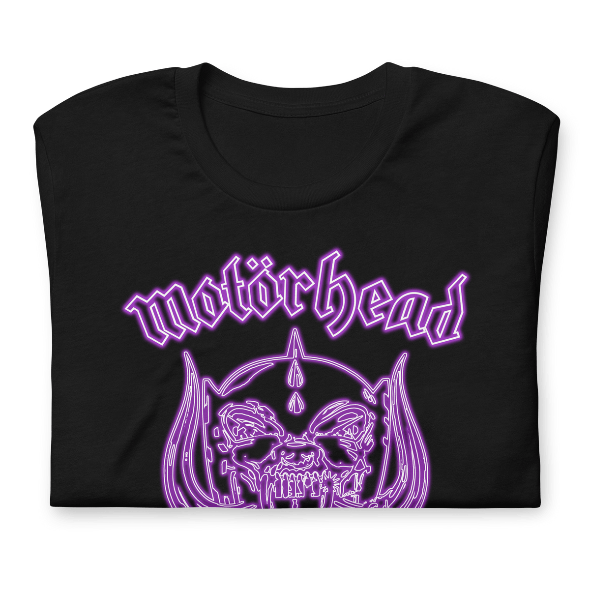 Motorhead Neon Purple Warpig Officially Licensed Mens T Shirt Black