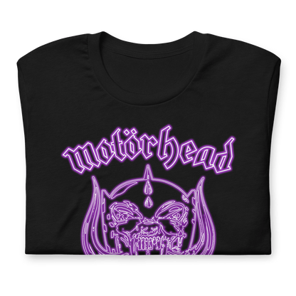 Motorhead Neon Purple Warpig Officially Licensed Mens T Shirt Black