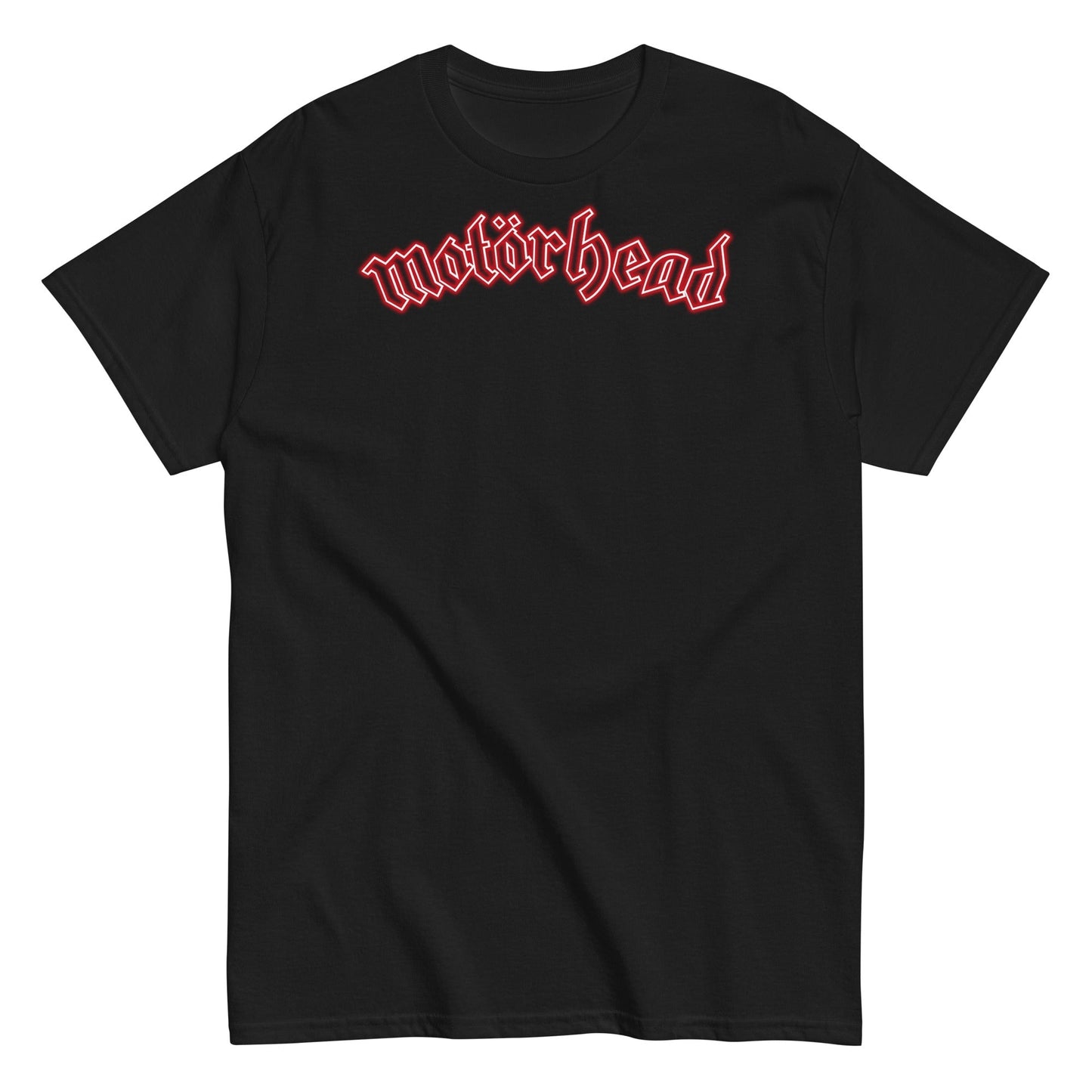 Motorhead Neon Red Ace Mens T Shirt Black