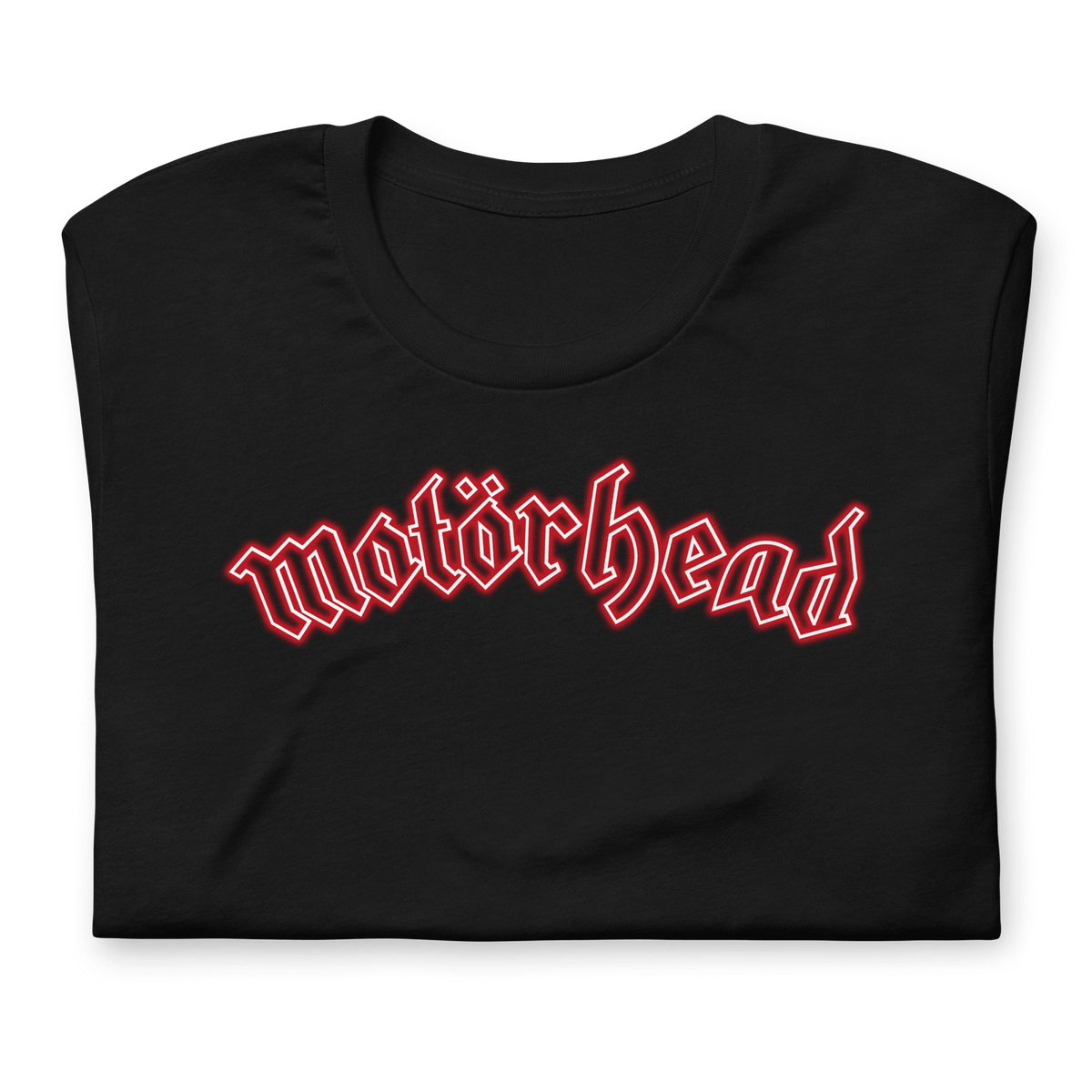 Motorhead Neon Red Ace Officially Licensed Mens T Shirt Black