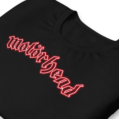Motorhead Neon Red Ace Officially Licensed Mens T Shirt Black