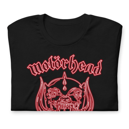 Motorhead Neon Red Warpig Officially Licensed Mens T Shirt Black