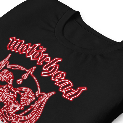 Motorhead Neon Red Warpig Officially Licensed Mens T Shirt Black