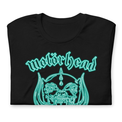 Motorhead Neon Teal Warpig Officially Licensed Mens T Shirt Black