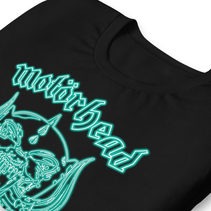 Motorhead Neon Teal Warpig Officially Licensed Mens T Shirt Black