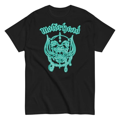 Motorhead Neon Teal Warpig Officially Licensed Mens T Shirt Black