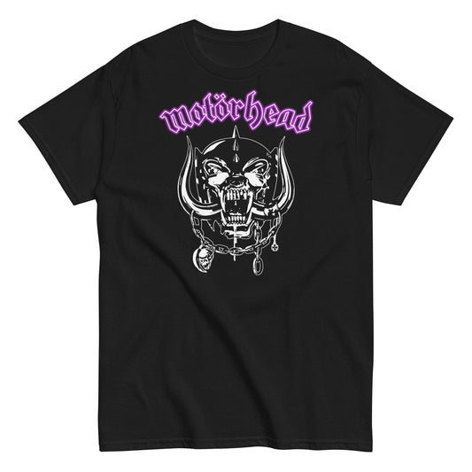 Motorhead Pink Logo Mens T Shirt Black