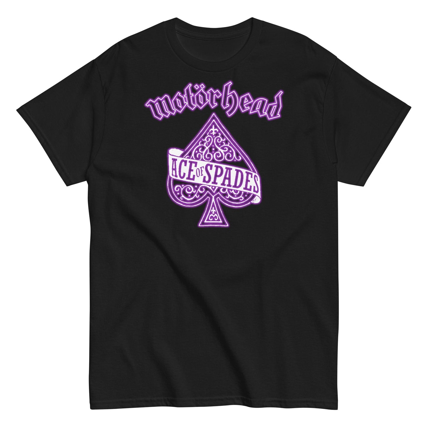 Motorhead Purple Ace Mens T Shirt Black