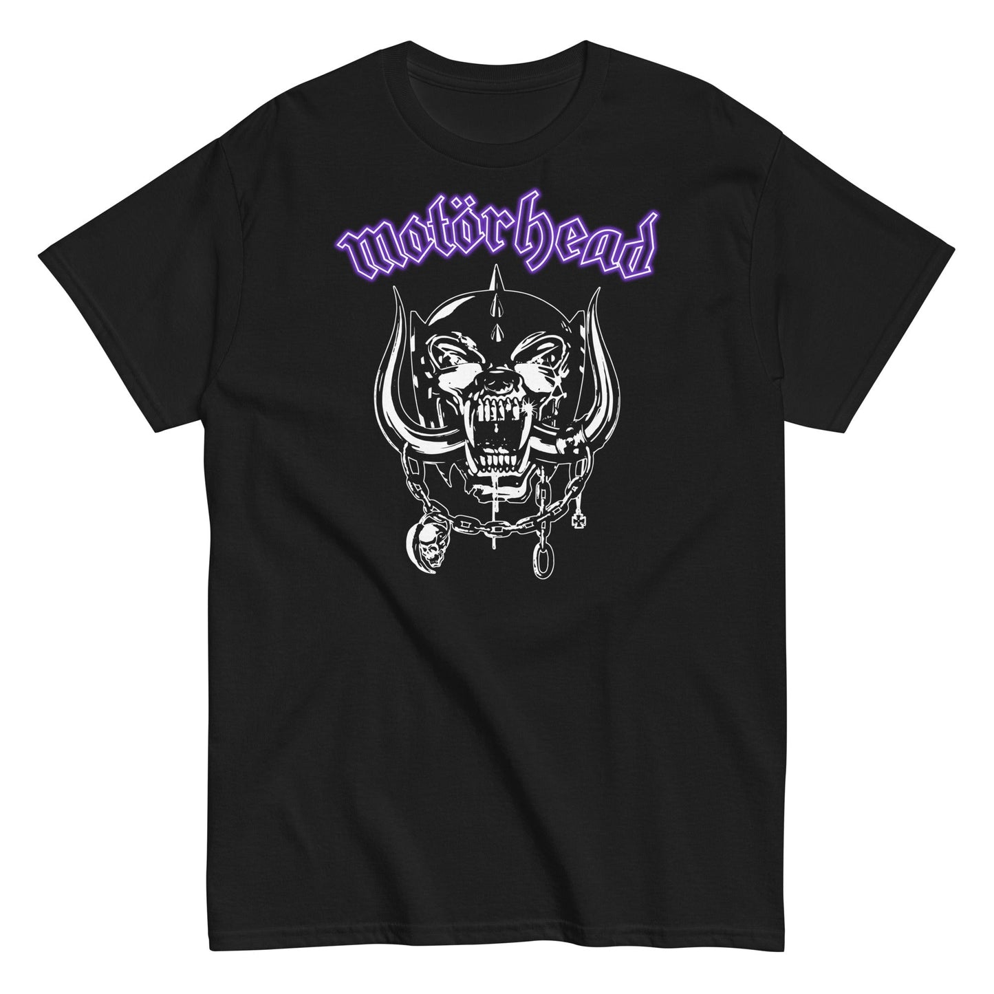 Motorhead Purple Logo Mens T Shirt Black