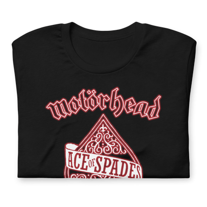 Motorhead Red Ace Officially Licensed Mens T Shirt Black