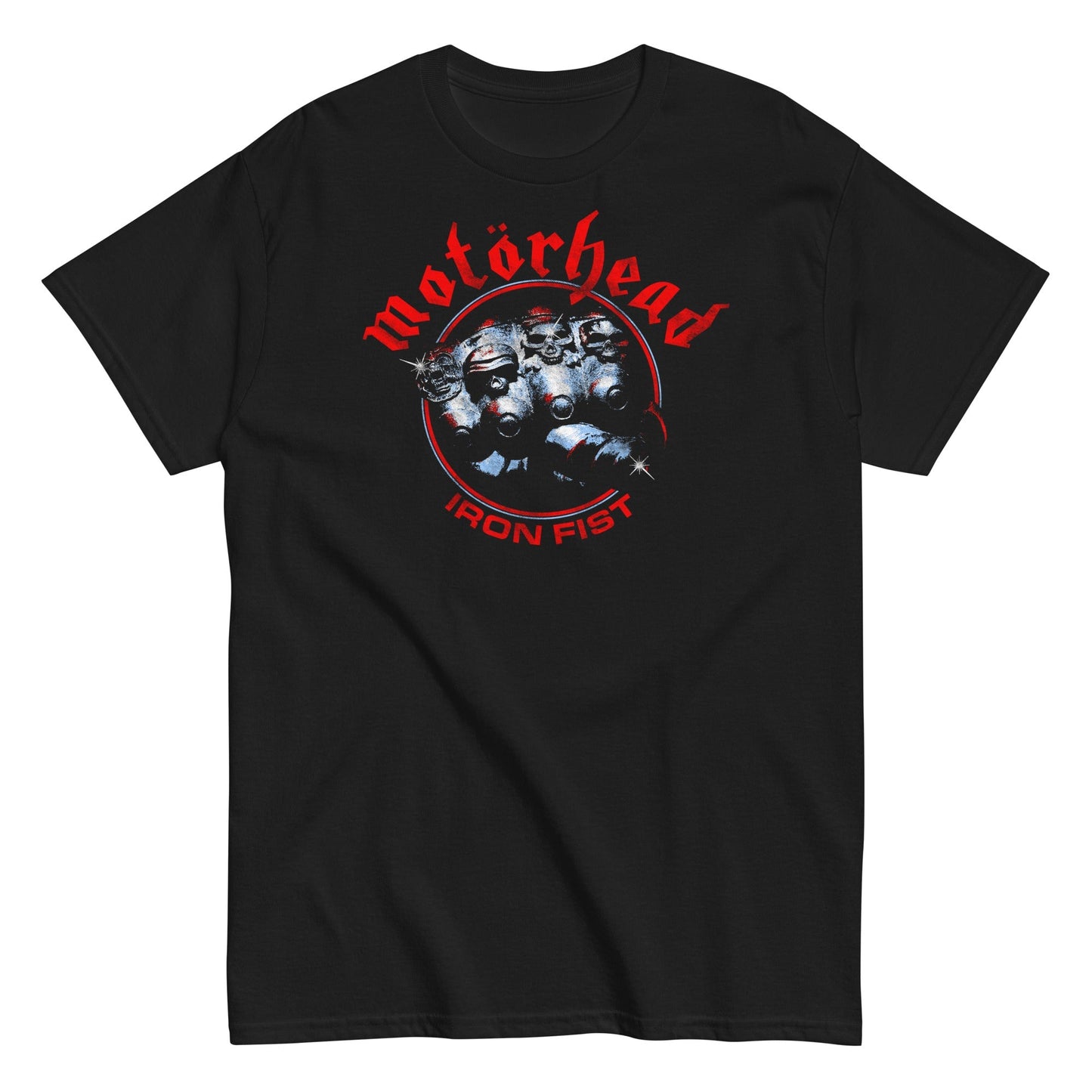 Motorhead Red Fist Mens T Shirt Black