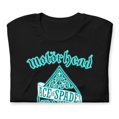 Motorhead Teal Ace Officially Licensed Mens T Shirt Black