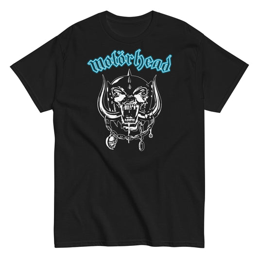 Motorhead Teal Logo Mens T Shirt Black