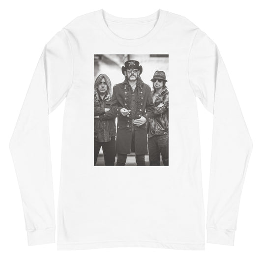 Motorhead With the Band Mens Long Sleeve Shirt White