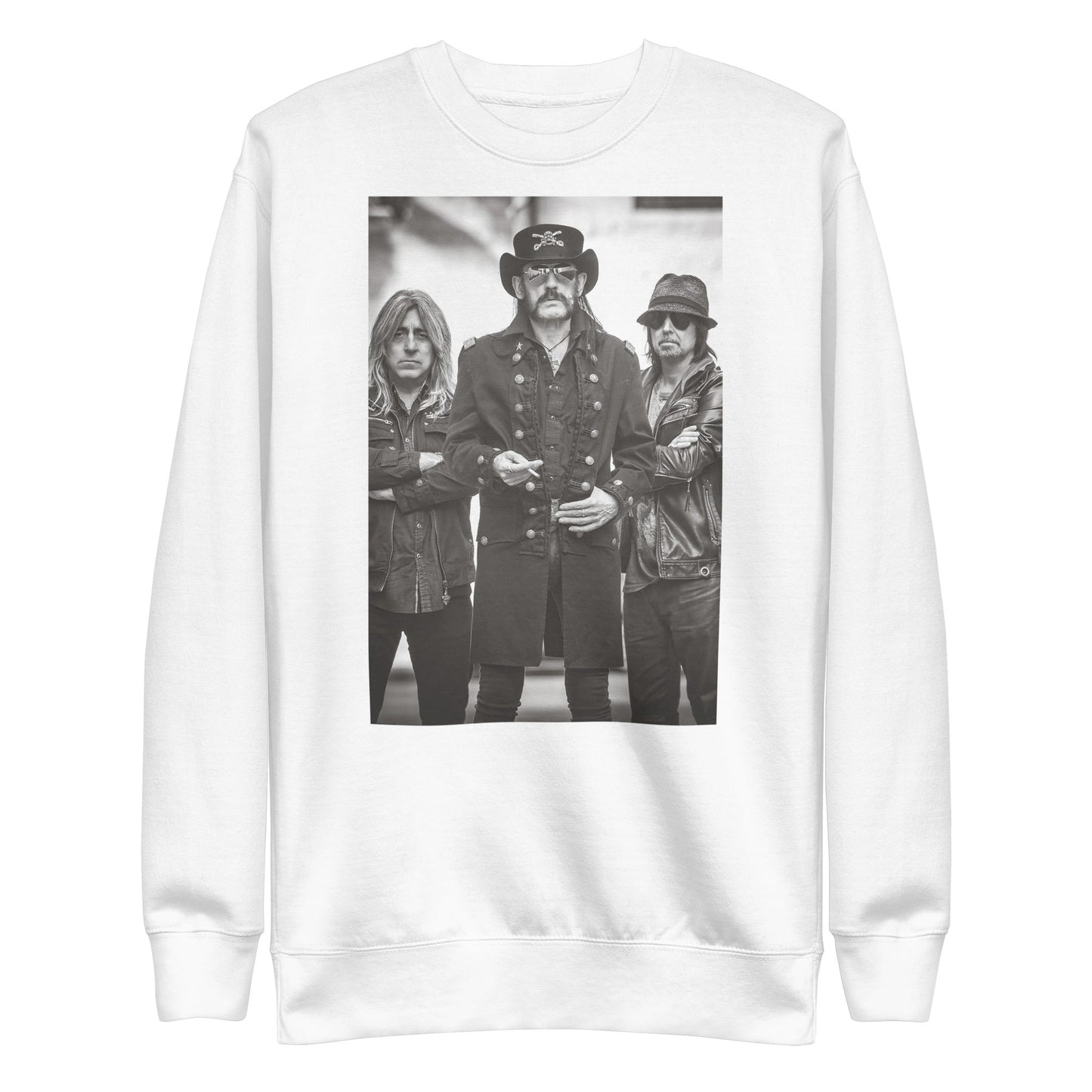 Motorhead With the Band Mens Sweatshirt White