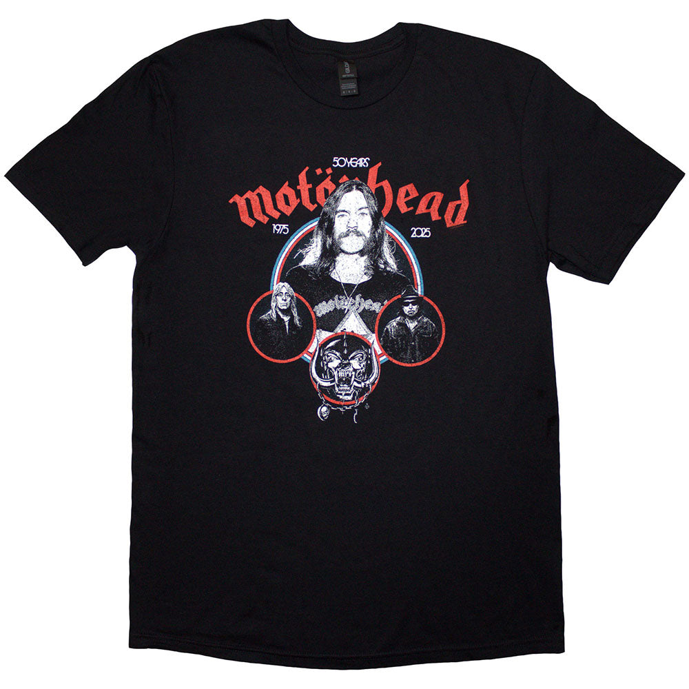 Mot??rhead 50 Years Band Circles [T-Shirt]