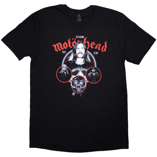 Mot??rhead 50 Years Band Circles [T-Shirt]