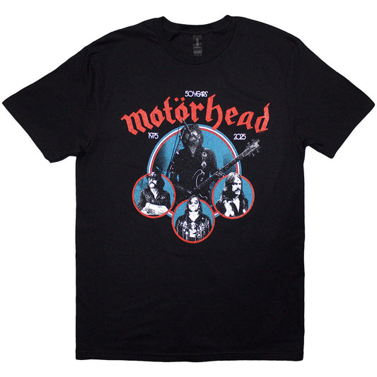 Mot??rhead 50 Years Lemmy Circles [T-Shirt] Officially Licensed