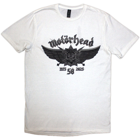 Mot??rhead 50 Years Wings Badge [T-Shirt] Officially Licensed