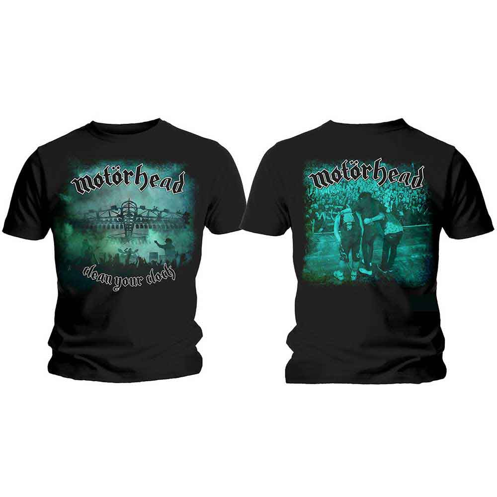 Mot??rhead Clean Your Clock Green [T-Shirt] Officially Licensed