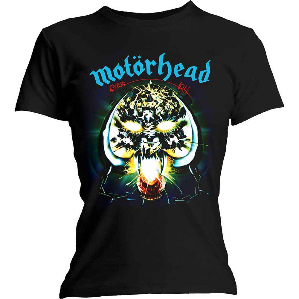 Motörhead Overkill Womens T Shirt Black Officially Licensed