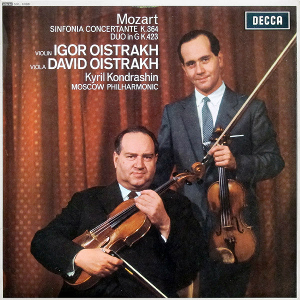 Sinfonia Concertante K.364, Duo In G K.423 Vinyl Record