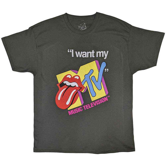 MTV Rolling Stones I Want My MTV [T-Shirt] Officially Licensed