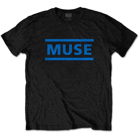 Muse Dark Blue Logo T Shirt Black Officially Licensed