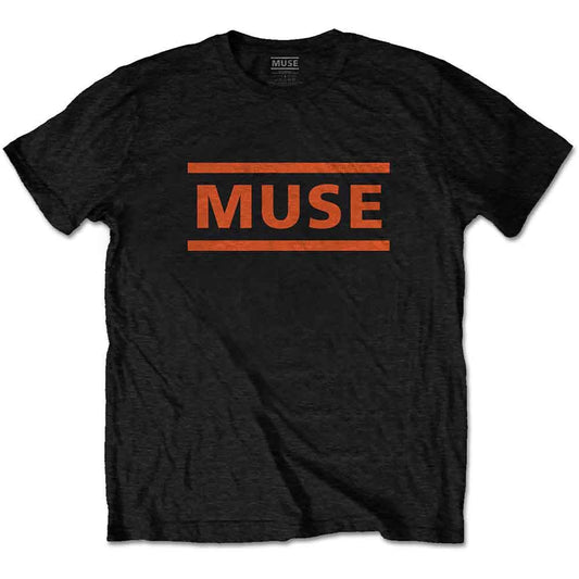 Muse Orange Logo T Shirt Black Officially Licensed