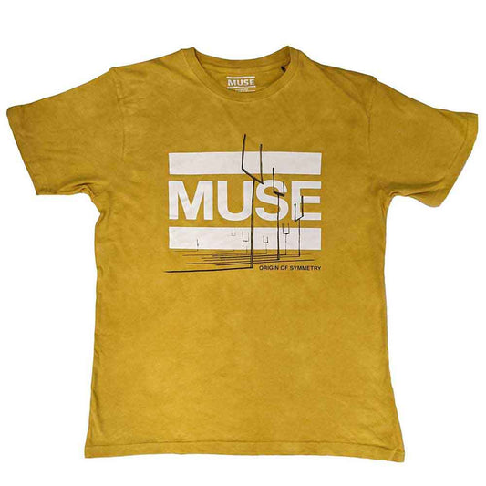 Muse Origin of Symmetry T Shirt Orange Yellow Officially Licensed