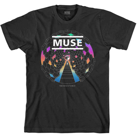 Muse Resistance Moon Mens T Shirt Black Officially Licensed