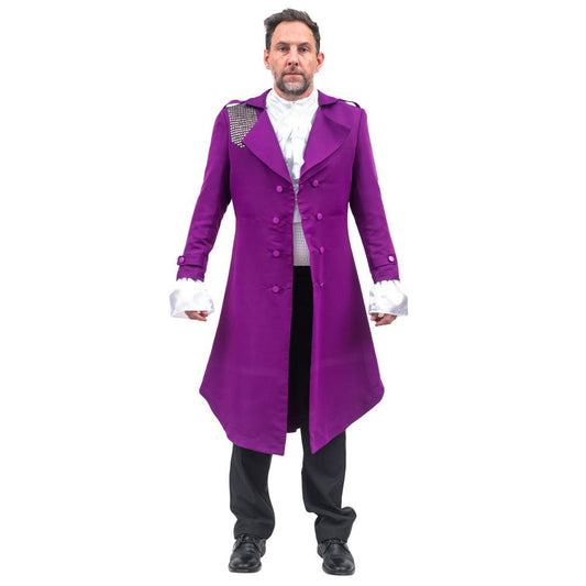 Music Singer Purple Cosplay Adult Deluxe Complete Halloween Costume Set