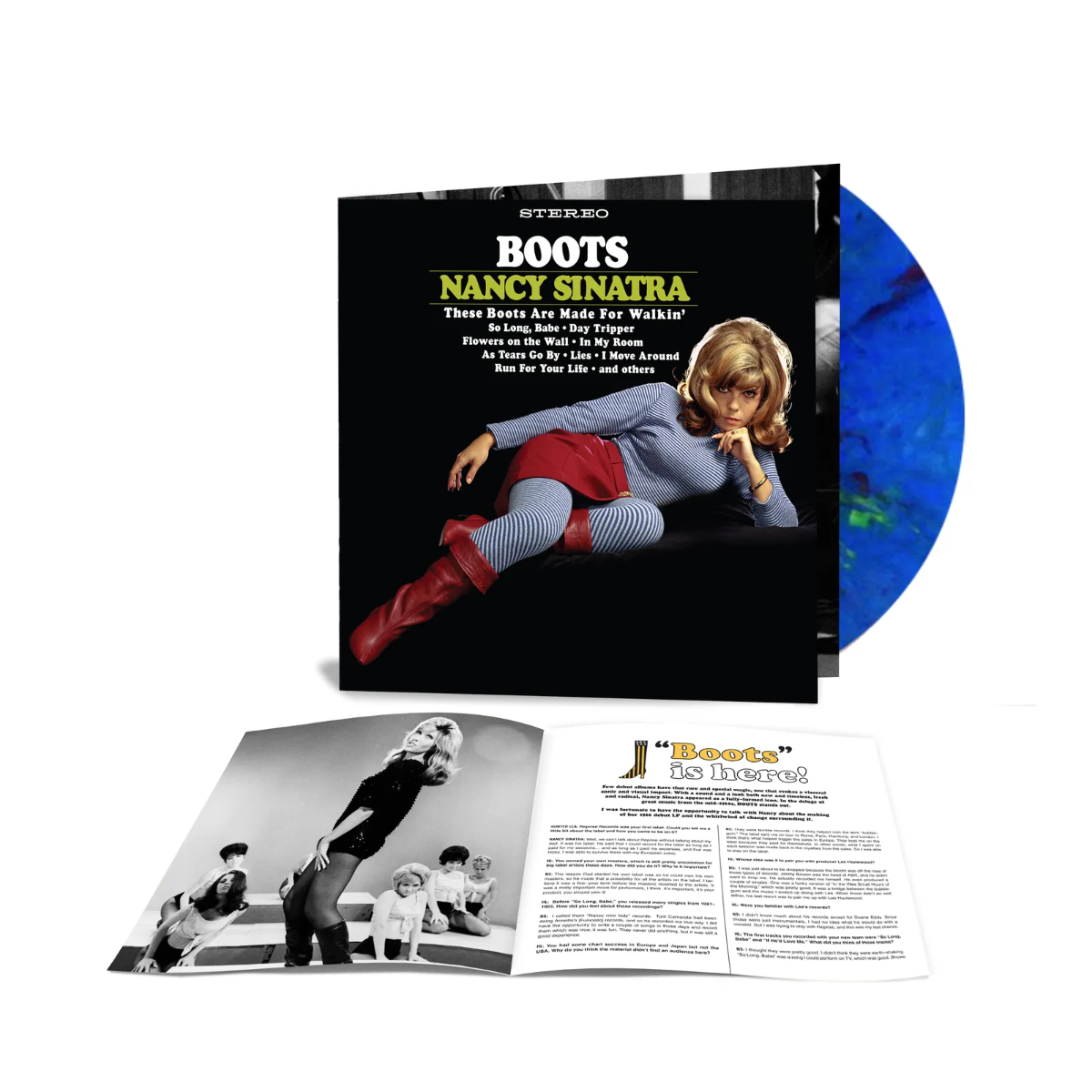 Nancy Sinatra - Boots (Blue W/ Red & Yellow Highlights Colored Vinyl, Bonus Tracks, Booklet, Remastered) [Vinyl] Vinyl Record