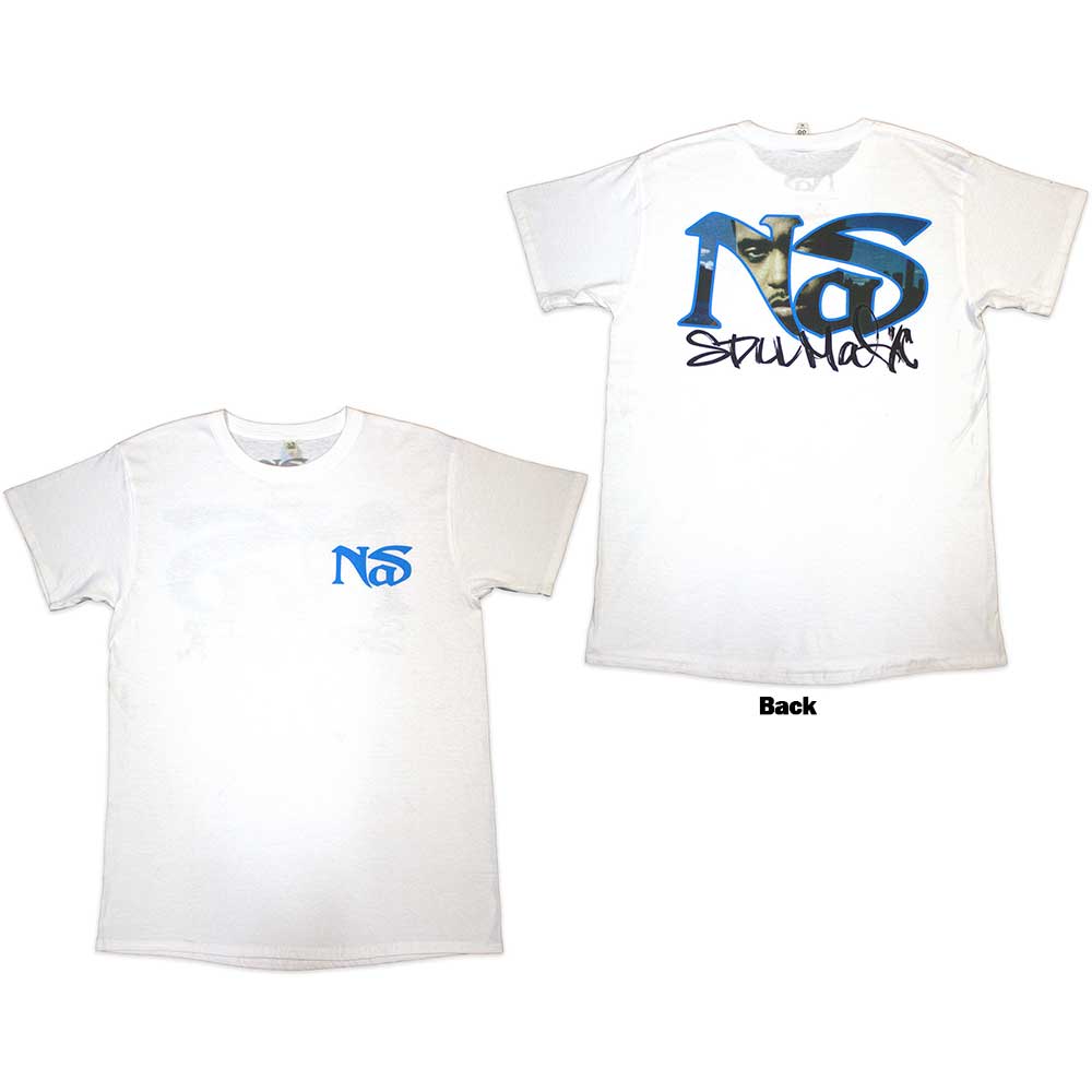 Nas Still City Infill Mens T Shirt White