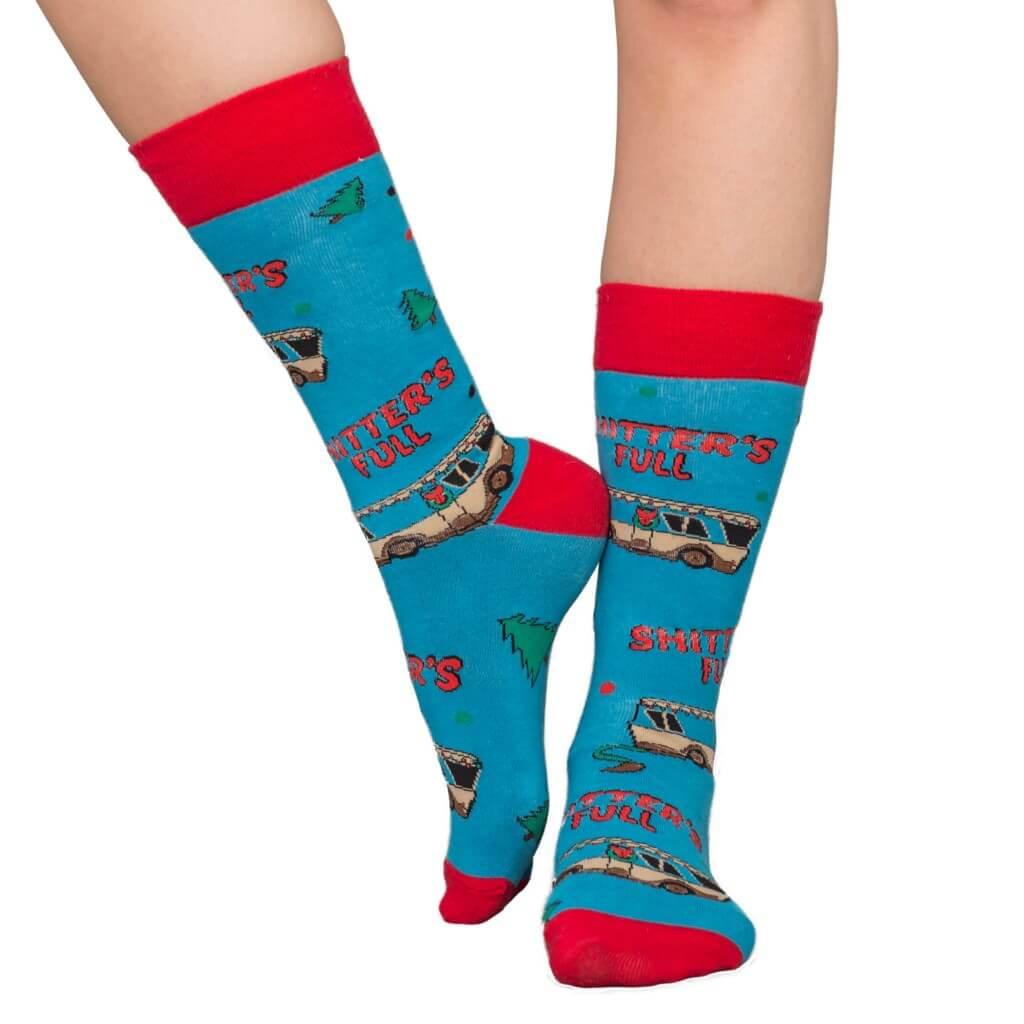 National Lampoon's Vacation Bathroom's All Full Ugly Christmas Socks