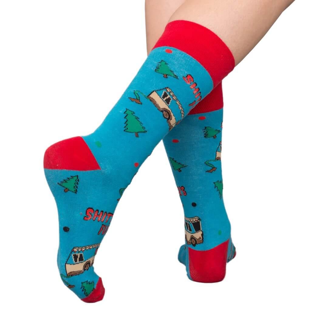 National Lampoon's Vacation Bathroom's All Full Ugly Christmas Socks