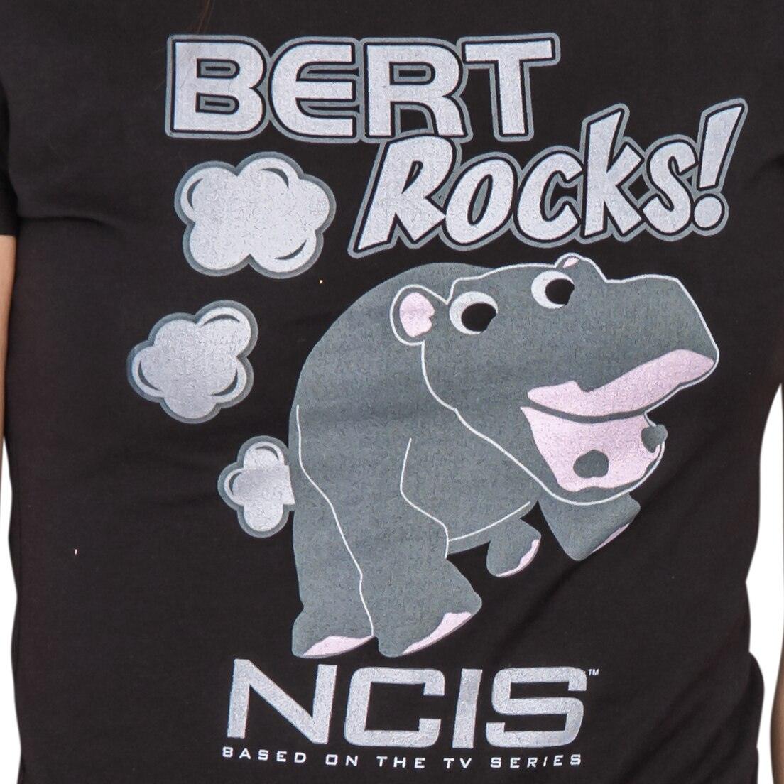 NCIS Bert Rocks! Hippopotamus Juniors T-Shirt
