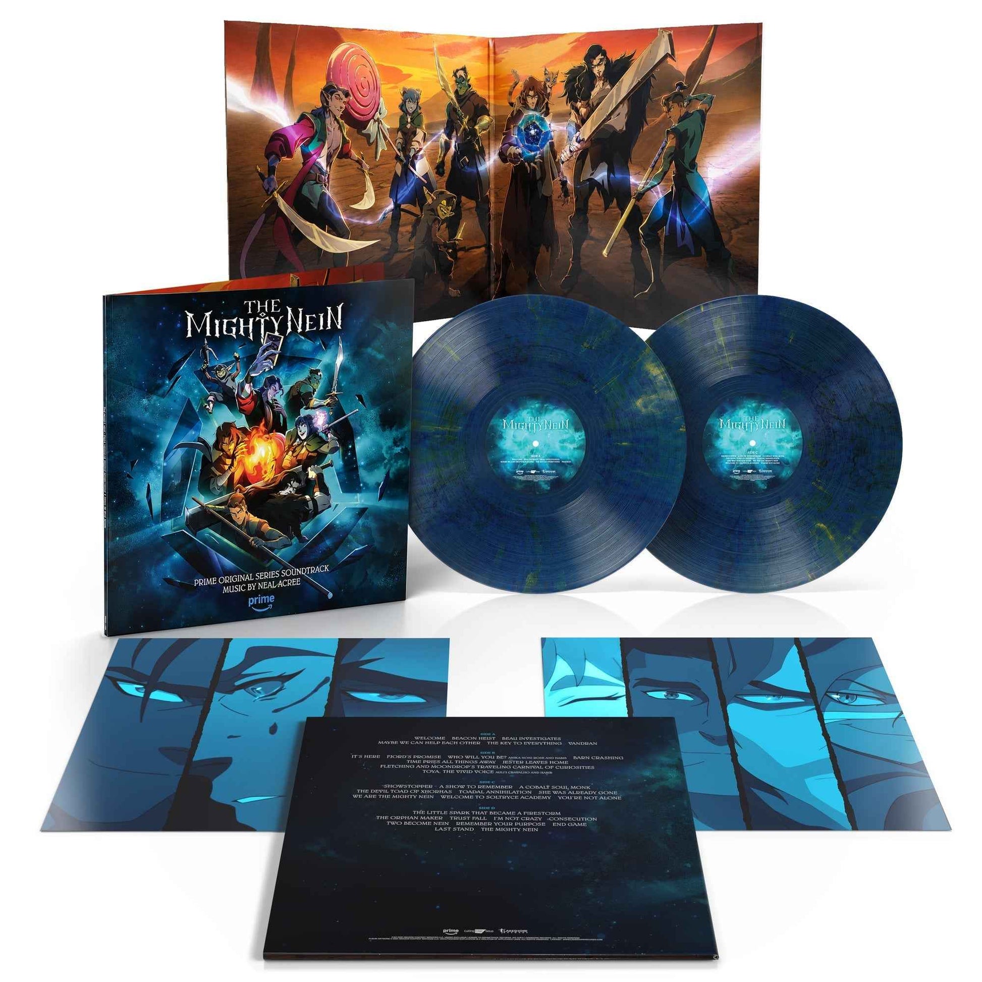 Neal Acree - The Mighty Nein (Prime Original Series Soundtrack) [Gold & Cobalt Vinyl] [2LP] [Vinyl] Vinyl Record