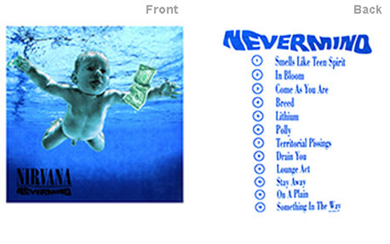 Nirvana Nevermind Album Mens T-shirt