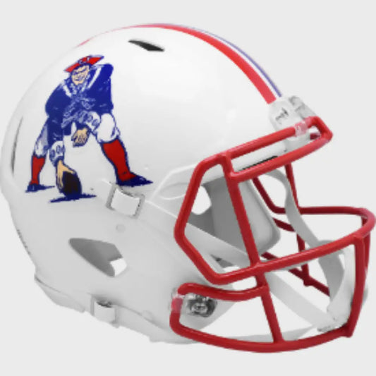 New England Patriots Full Size Authentic  1990 to 1992 Speed Throwback Football Helmet - NFL
