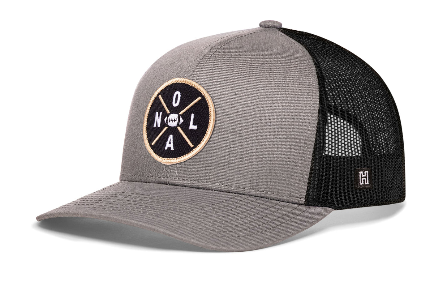 New Orleans Trucker Hat  |  Black NOL X Football Snapback