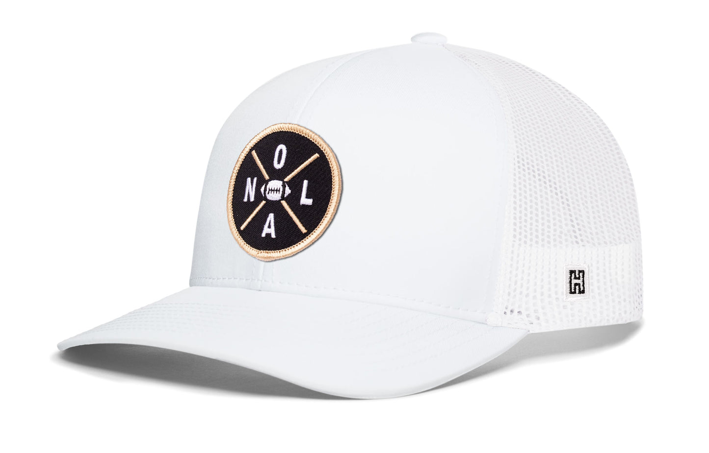 New Orleans Trucker Hat  |  Black NOL X Football Snapback