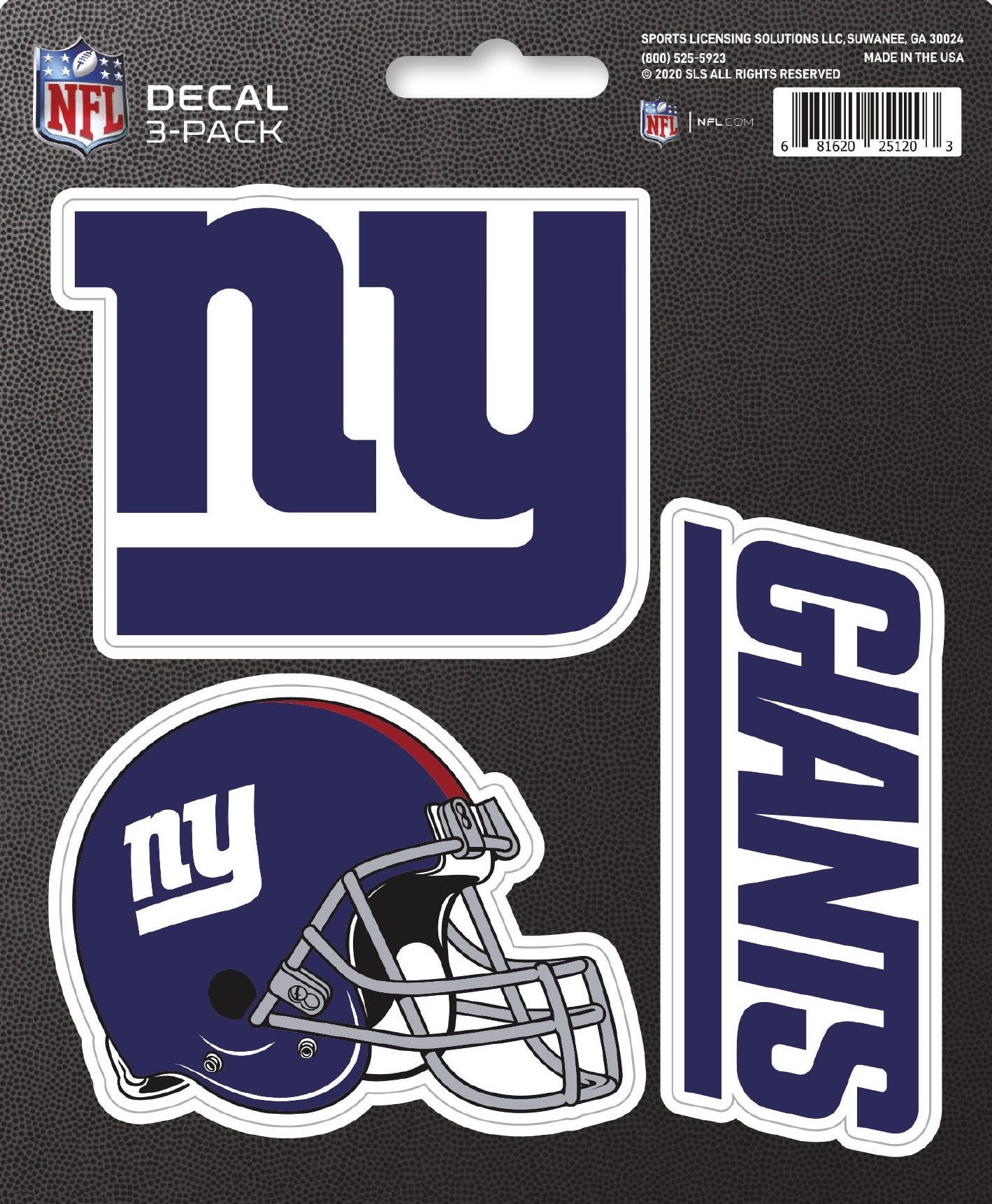 NFL Official Team Sticker Mats - Set of 3 Stickers Officially Licensed